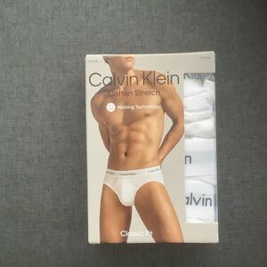Calvin Klein Cotton Stretch Briefs - White